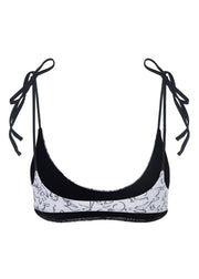 Anacapa Top in white print — Sands Swim swimwear, view 2